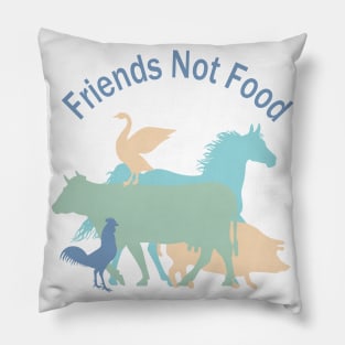 Friends Not Food Pillow