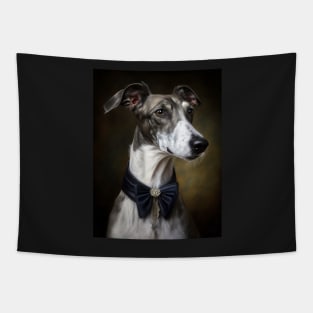 Royal Portrait of a Greyhound Dog Tapestry