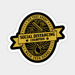 Social Distancing Champion Magnet