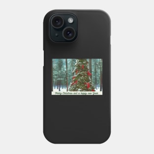 Christmas forest Phone Case