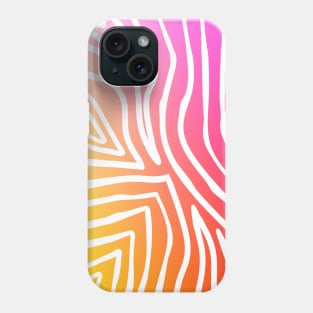 Sunset Zebra Stripes Phone Case