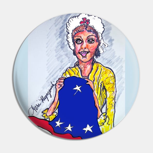 Betsy Ross the first U.S. flag 1776 Pin by TheArtQueenOfMichigan 