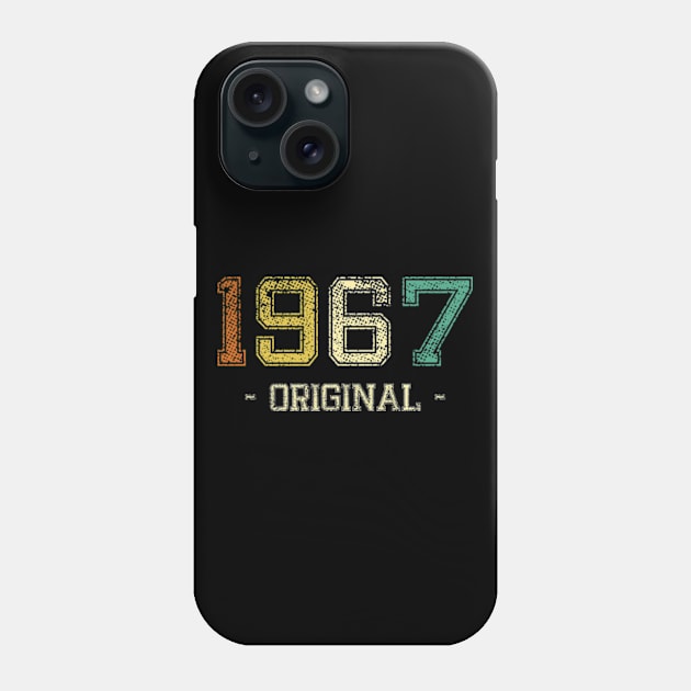 1967 gift, vintage retro original 1967 Phone Case by MinyMerch