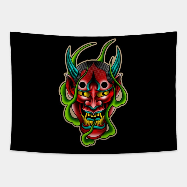 hanya demon Tapestry by Violent Prophet