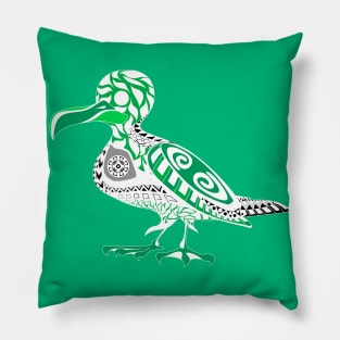 seagull in shore pattern boho style ecopop Pillow