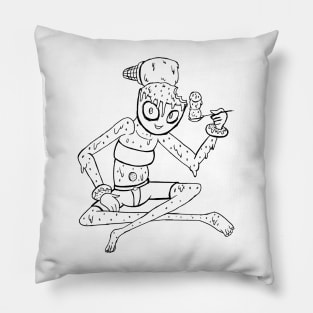 Ice Cream Girl Pillow