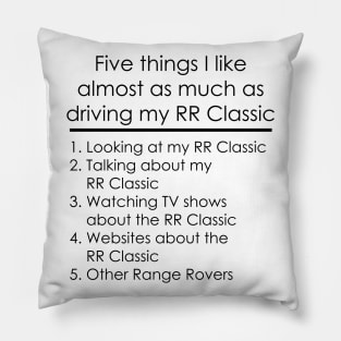 Five Things - Range Rover Classic Pillow