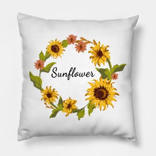 Beautiful Sunflower Pillow