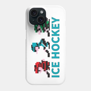 8-bit Ice Hockey Guys Phone Case