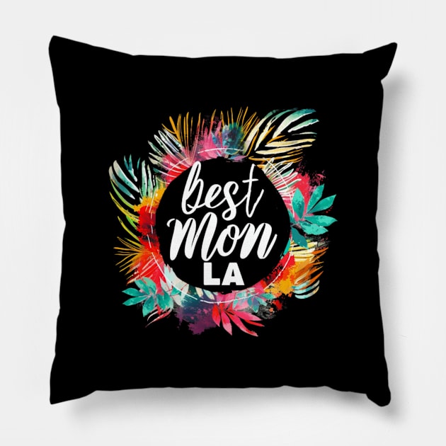 Best Mom From Los Angeles, mothers day gift ideas, i love my mom Pillow by Pattyld