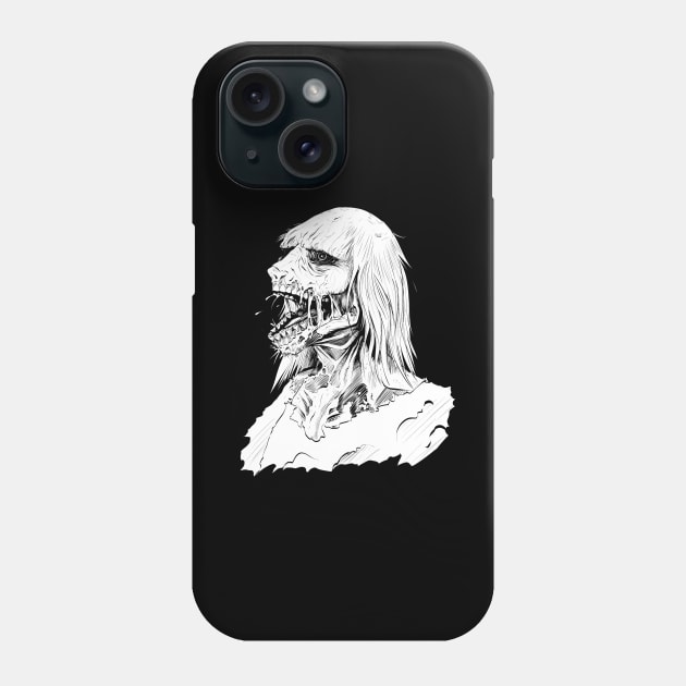 Zombie Sketch Phone Case by richardsimpsonart