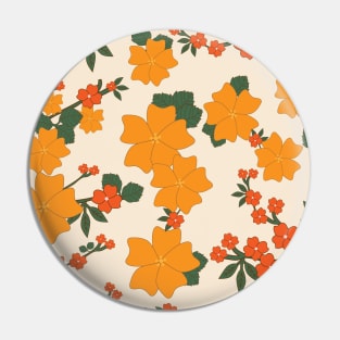 Orange Flowers, Floral Pattern, Pattern Of Flowers Pin