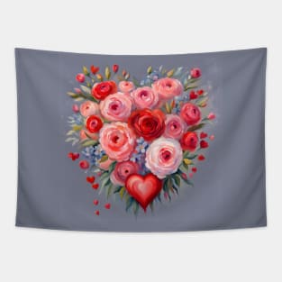 Beautiful Romantic Bouquet Tapestry