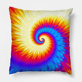 Tie Dye 02, fire and ice Pillow