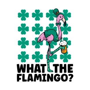 WTF Irish Flamingo For St Patricks Day T-Shirt