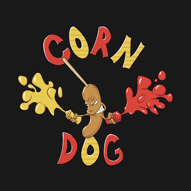 angry corndog by ruben