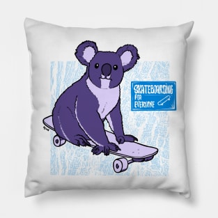 Koala - Skateboarding for everyone Pillow