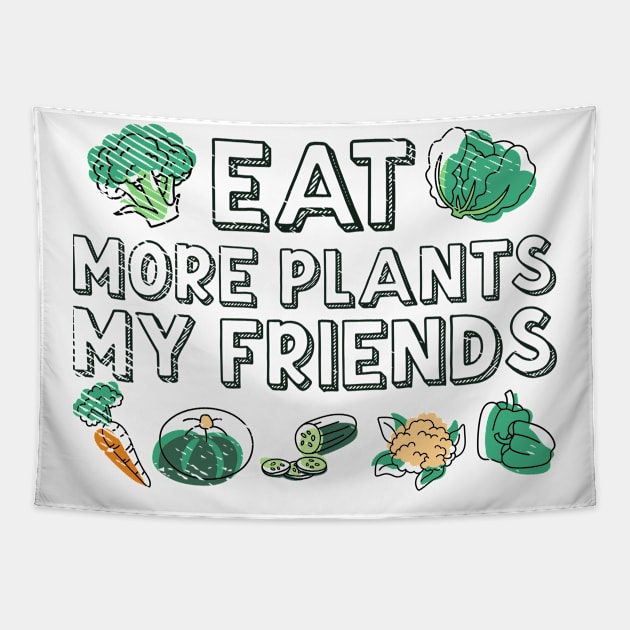 Healthy Food Vegetarians Fruits And Vegetables Tapestry by Tom´s TeeStore
