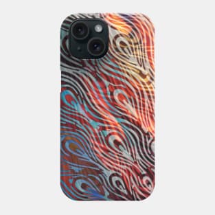 Rainbow Peacock Feather Pattern Phone Case