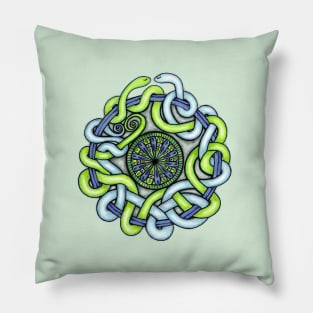 Snakes Intertwined Pillow