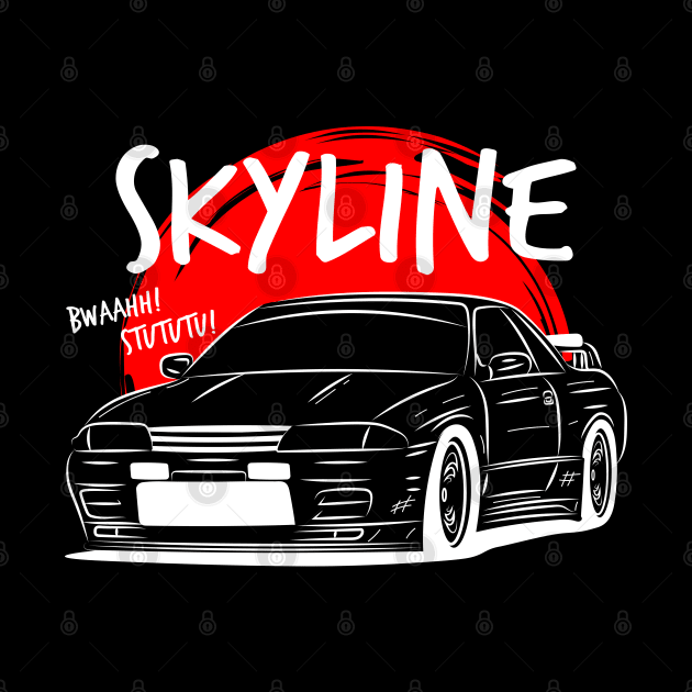 R32 GTR Skyline Draw by GoldenTuners