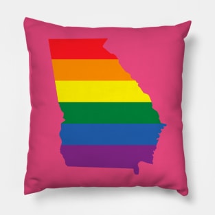 Georgia state LGBT Pride Pillow