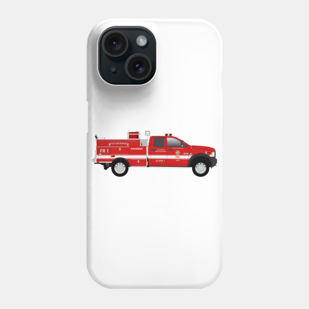 LAFD Fast Response Truck Phone Case by BassFishin