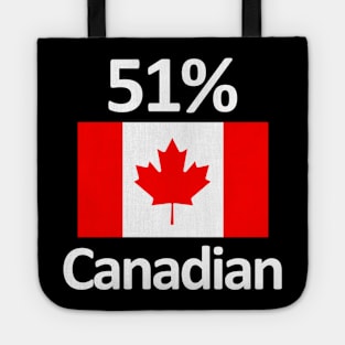 51% Canadian Funny Ancestry Family Canada Gift Tote