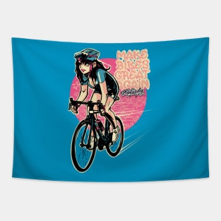 Make Bikes Great Again - Brunette Tapestry