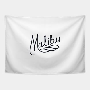 Malibu Groove: Vintage Script (black) Tapestry