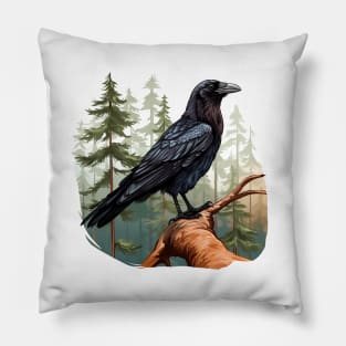 Raven Forest Pillow