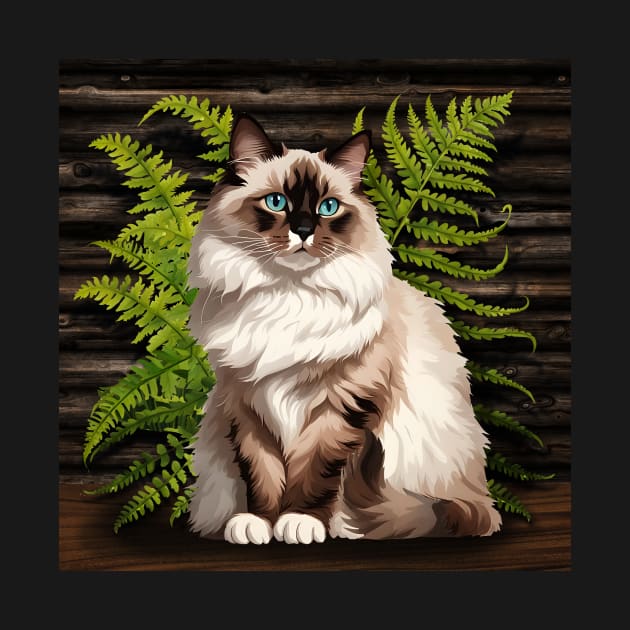 Portrait of a Ragdoll Cat by LittleBean