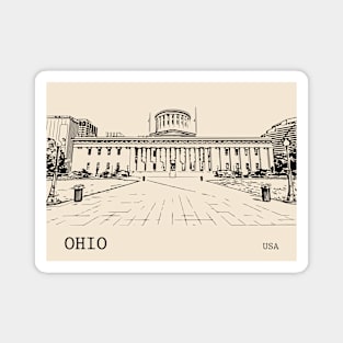 Ohio State USA Magnet