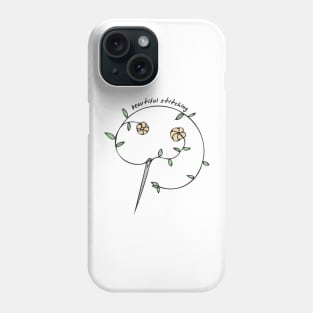 Hand Drawn Illustrations Beautiful Stitching Sewing Gift Phone Case