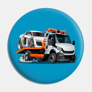 Cartoon tow truck Pin