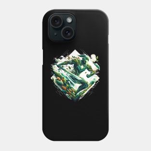 Guardian of Green: Futuristic Eco Warrior Phone Case