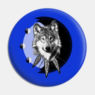 Wolf Moon Design Pin