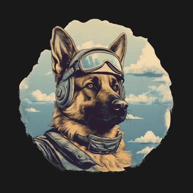 Aviator dog by GreenMary Design