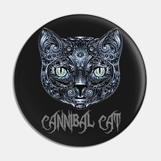 Cold Metal Cannibal Cat Pin