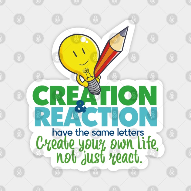 Creation and Reaction Magnet by Jocularity Art