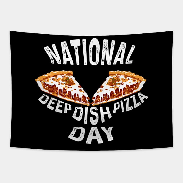 National Deep Dish Pizza Day Tapestry by LEGO