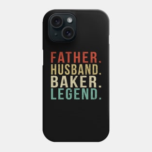 Baker Dad Vintage/ Father. Husband. Baker. Legend. Phone Case