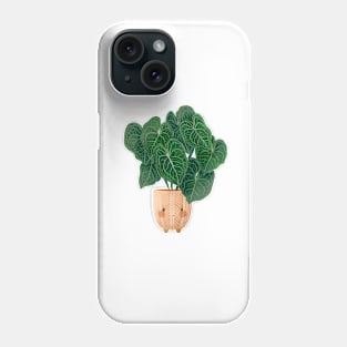 Cute Plant Illustration,  Anthurium Magnificum Phone Case