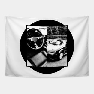 TOYOTA MR2 MK1 Black 'N White 5 Tapestry