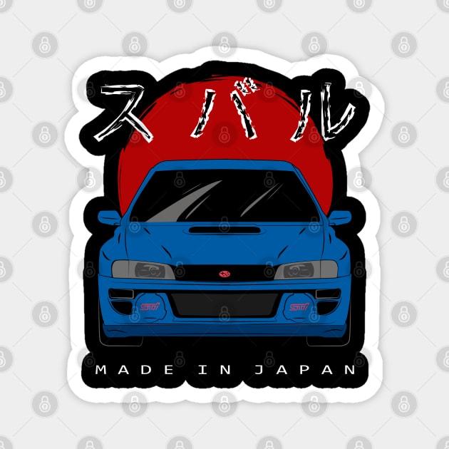 Subaru Impreza 22B STI Magnet by AliceEye555