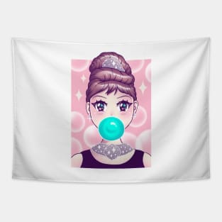 Kawaii Bubble Gum Tapestry