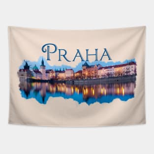 Praha: Evening Skyline Tapestry