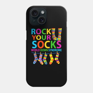 World Down Syndrome Day , Rock Your Socks Awareness Phone Case