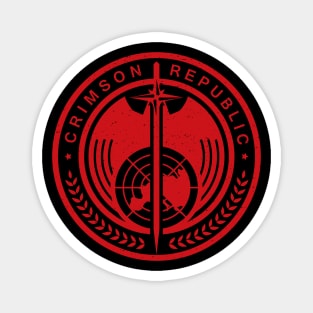 Crimson Republic Patch Magnet