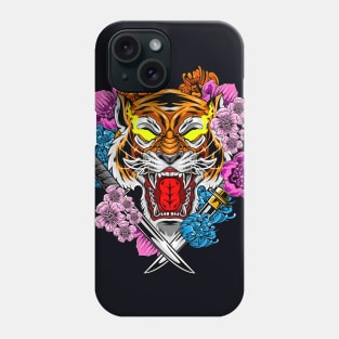 Japanese Animal - Mad Tiger Phone Case